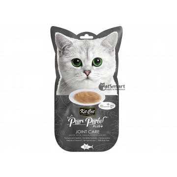 Kit Cat Purr Puree Plus Joint Care Tuna & Glucosamine 15g x 4pcs (3 Packs)